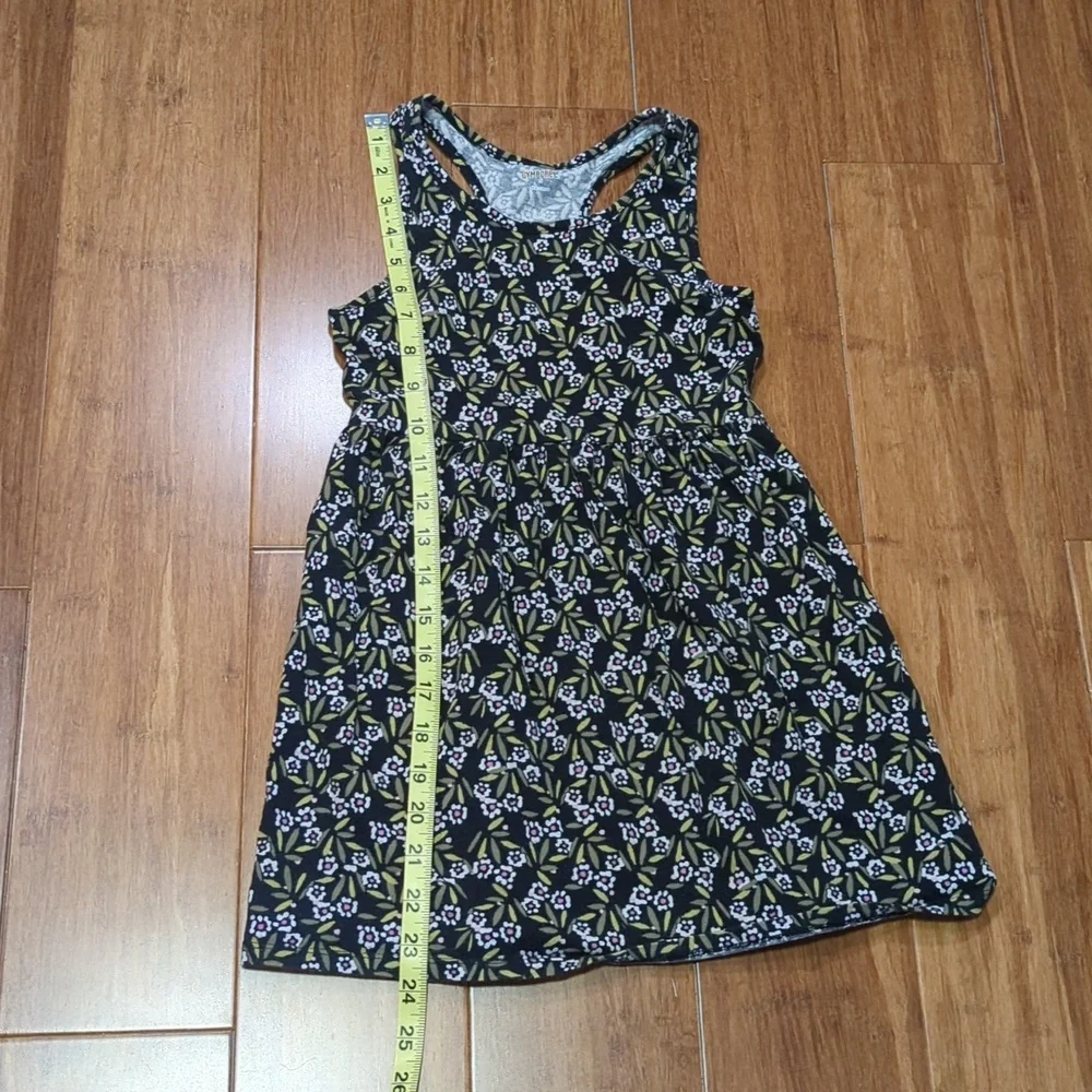 Gymboree Black Floral Racer Back Sundress Girls Size Small